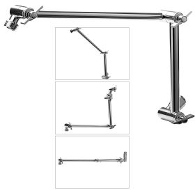 Shower Head Extension Arm Extender 16 in Adjustable Angle Height G1/2 Universal