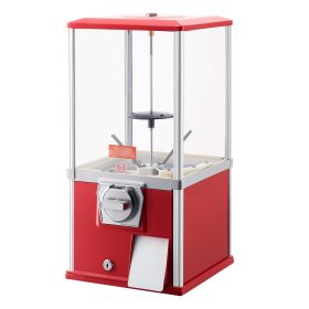 Gumball Machine, 21 inch Height Candy Vending Machine Dispenser, 25-Cent Vending Machines for Shopping Malls, Supermarkets, Amusement Parks, Arcades