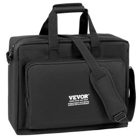 VEVOR Padded DJ Mixer Gig Bag, 1200D Oxford Fabric, DJ Gear Carry Bag with a Storage Pocket 4.92 ft Removable Shoulder Strap 0.39 in Padding