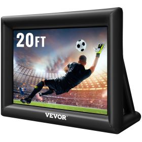 VEVOR Inflatable Movie Screen 20FT (240inch)Inflatable Projector Screen for outside with 350W Air Blower Inflatable Screen Oxford Fabric Material