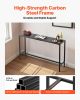Outdoor Bar Table, 63 x 15 in Patio Bar Table, Waterproof Top & Sturdy Metal Frame, Rectangle Counter Height Dining Tables