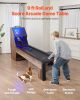 9' Roll and Score Classic Arcade Game Table, Indoor Skeeball Machine Game Set with LED Electronic Scorer, Sound