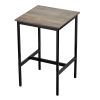Bar Table, Sturdy Metal Frame High Top Pub Table, Small Kitchen Dining, Cocktail Coffee Counter Bar Height Desk, Easy to Assemble, 24x24x36 in