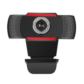 720P wide-angle high-definition computer anchor online course USB driverless Webcam webcam cross-border spot (colour: 720P red UHD camera)