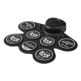 Electric Drum Set 7-Pad with Headphone Jack Pedals Speaker for Beginners & Kids (Default: Default)