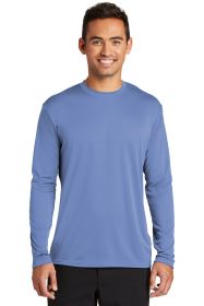 Port & Company Long Sleeve Performance Tee PC380LS (Color: Carolina Blue, size: XL)
