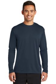 Port & Company Long Sleeve Performance Tee PC380LS (Color: Deep Navy, size: 3XL)