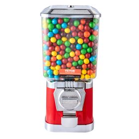Gumball Machine for Kids, 17"H Home Candy Vending Machine, PC Gumball Dispenser, Bubble Gum Machine for Game Stores (Height: 17", Color: Red)