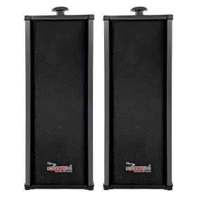 5 CORE Outdoor Speakers Pair Stereo in Wall Speaker 100W Peak Passive Mount Wired Waterproof Patio House Garage Indoor Exterior Audio System Boci (black: 15TG 2Pcs)